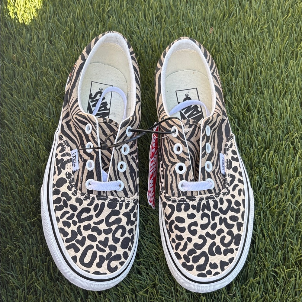 Vans Women's Sneakers with Leopard and Zebra Print